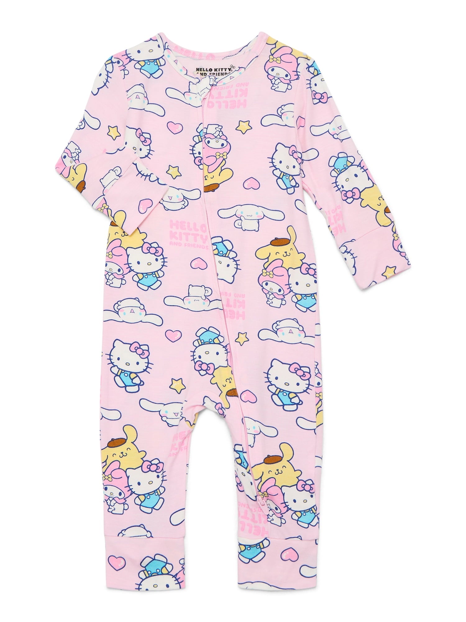 Character Baby One-Piece Coverall with Long Sleeves, Sizes 0M-24M