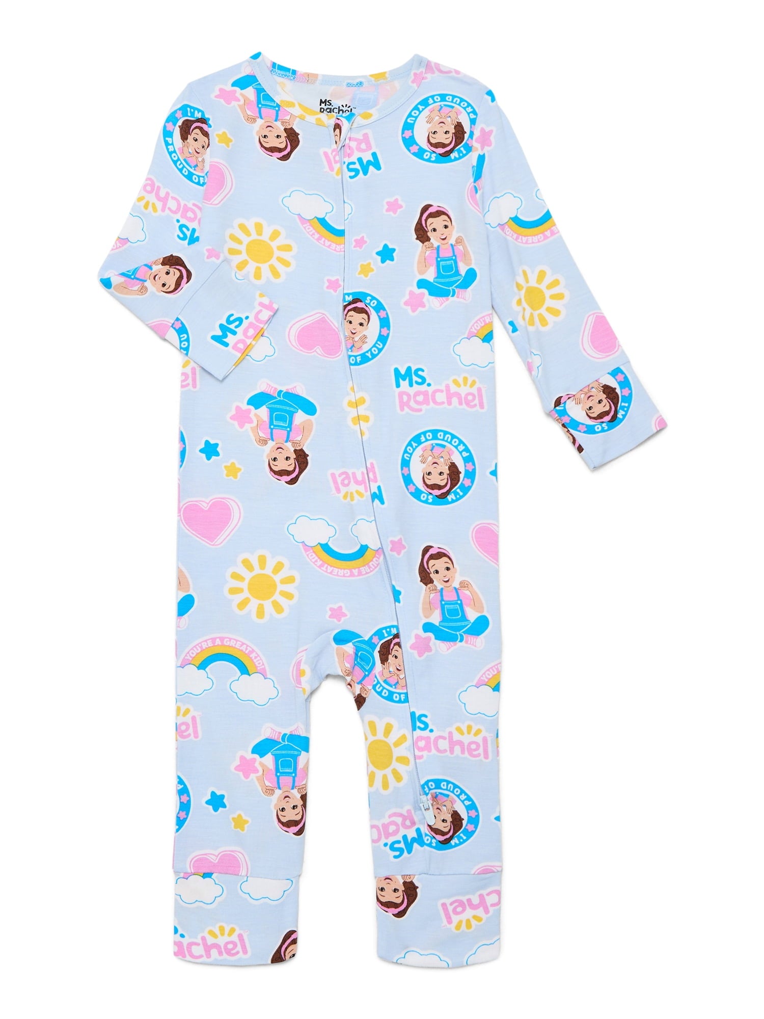 Character Baby One-Piece Coverall with Long Sleeves, Sizes 0M-24M