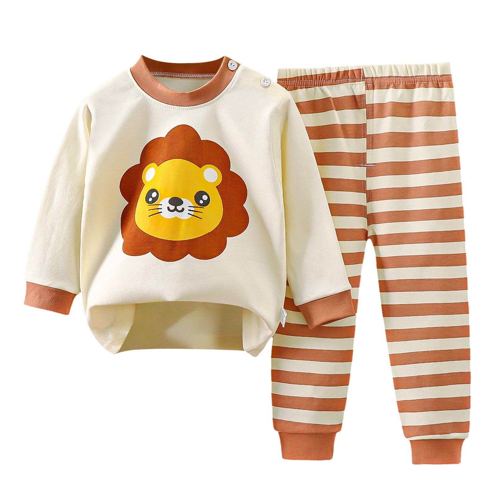 Caqnni Toddler Baby Boy Clothes Color Block Sweatshirt Pullover Tops Jogger Pants 2Pcs Fall Winter Sweatsuit Outfit 12 18 24 M 1t 2t 3t 4t Pajamas & Dailywear Set（Beige，5-6 Years）